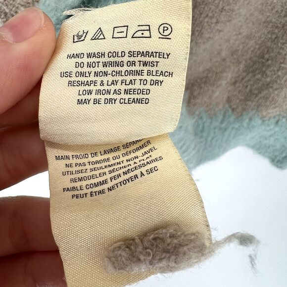 Anthropologie Sleeping on Snow Fair Isle Tunic Sweater Size S Knit Wool Blend - Picture 13 of 16